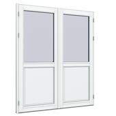Openslaande deur 2x1-vaks met paneel