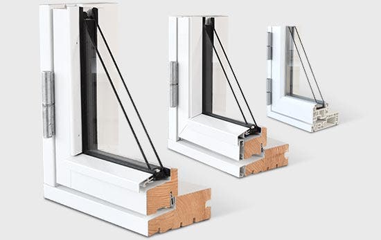 Verschillende materialen voor opendraaiende deuren