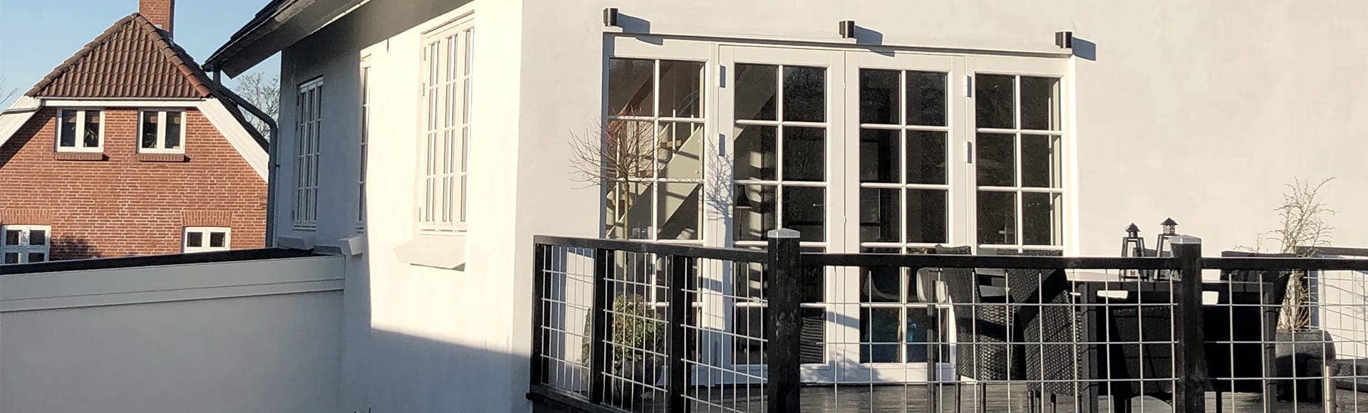 Sfeerimpressie hout aluminium kozijnen