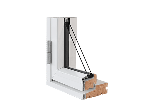 Hout/aluminium kozijnen